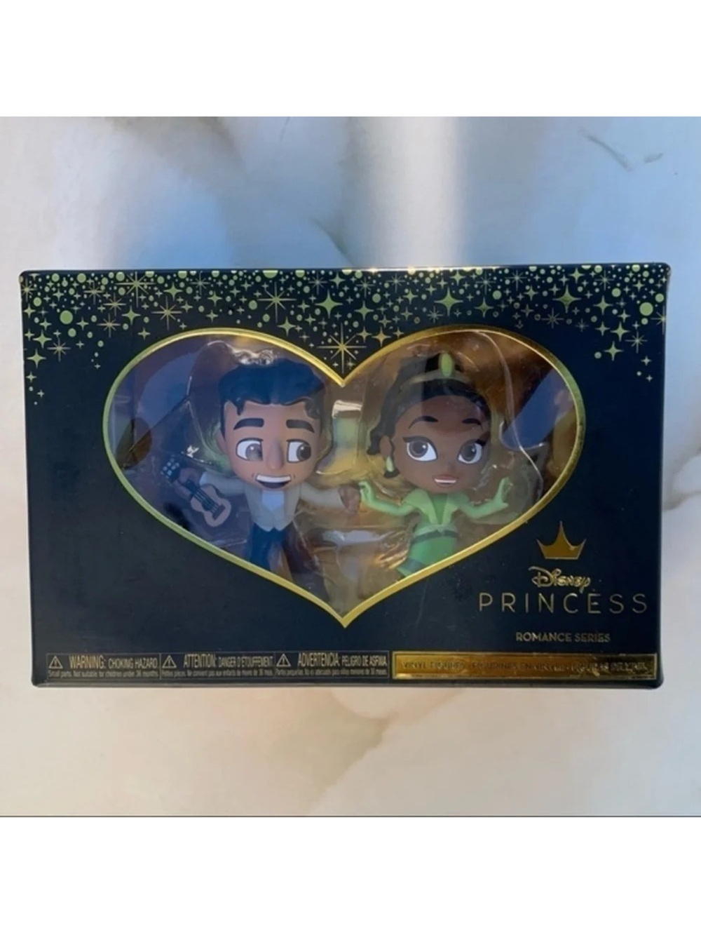 Disney Tiana & Prince Naveen Vinyl Figure 2-Pack in Black & Green